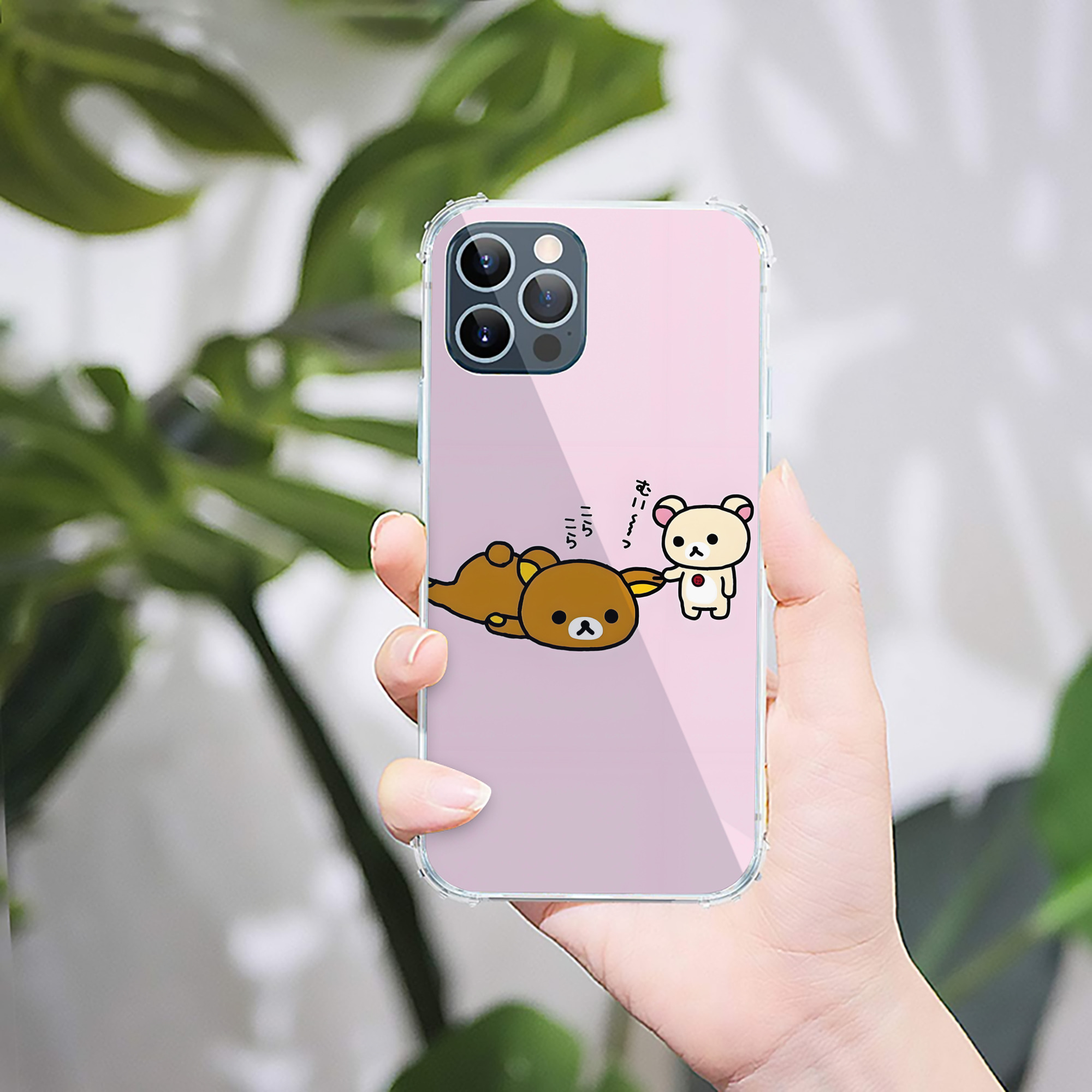 （画像用） リラックマ リラックマ キイロイトリ Rilakkuma Korilakkuma Kiiroitori 【iPhone 12シリーズ対応】透明スマホケース（クリアソフトケース）